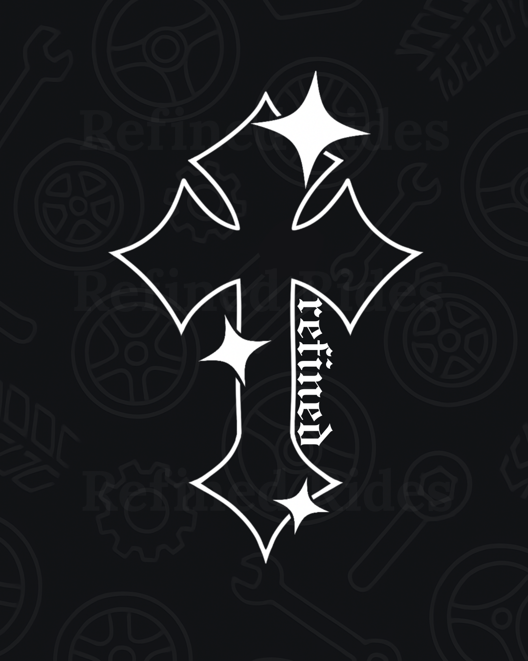 Refined Cross Star Decal