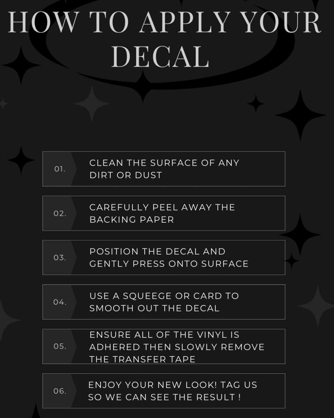 Refined  Minimal Spark Decal