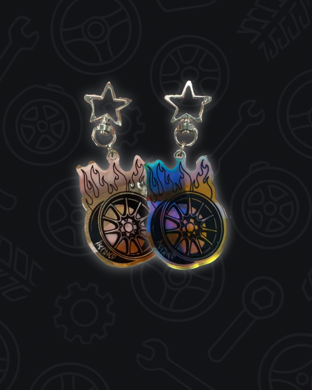 Refined Flame Wheel Keyring * PRE ORDER *