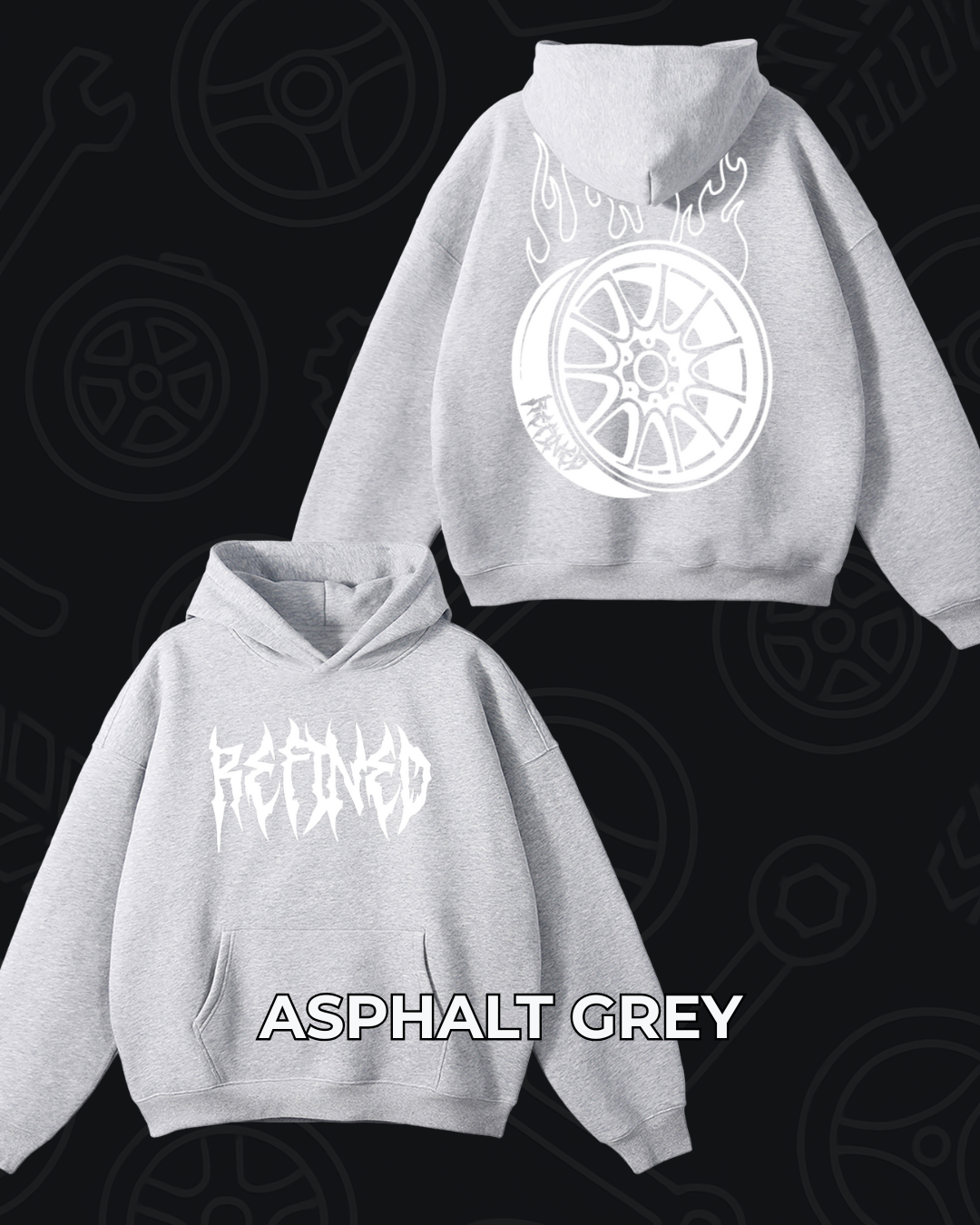 Refined Flame Wheel Hoodie *PRE ORDER*